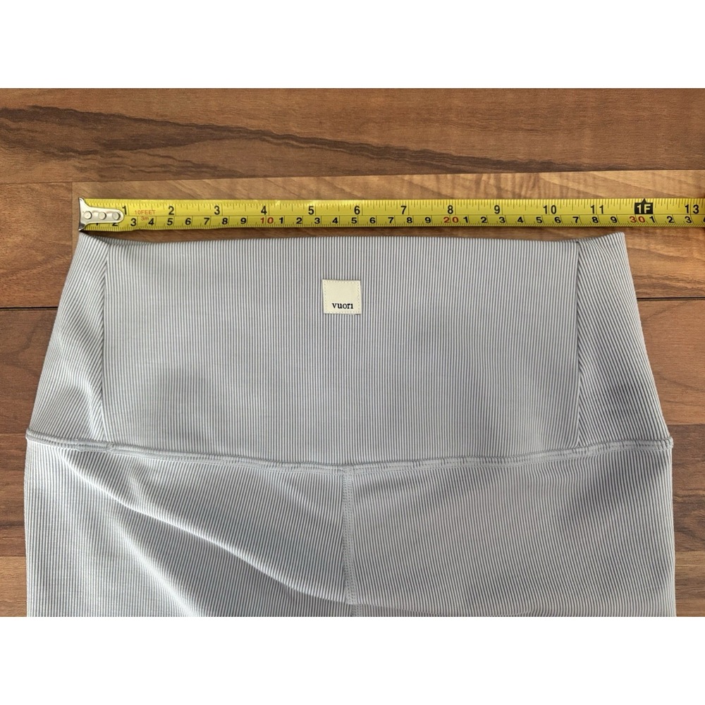 Vouri Lux Rib Studio Leggings High Rise Pale Gray Ribbed Size S - Picture 4 of 9